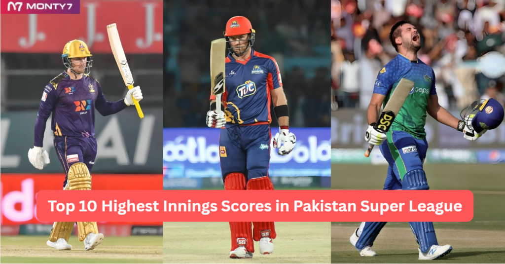 Highest Innings Scores in Pakistan Super League