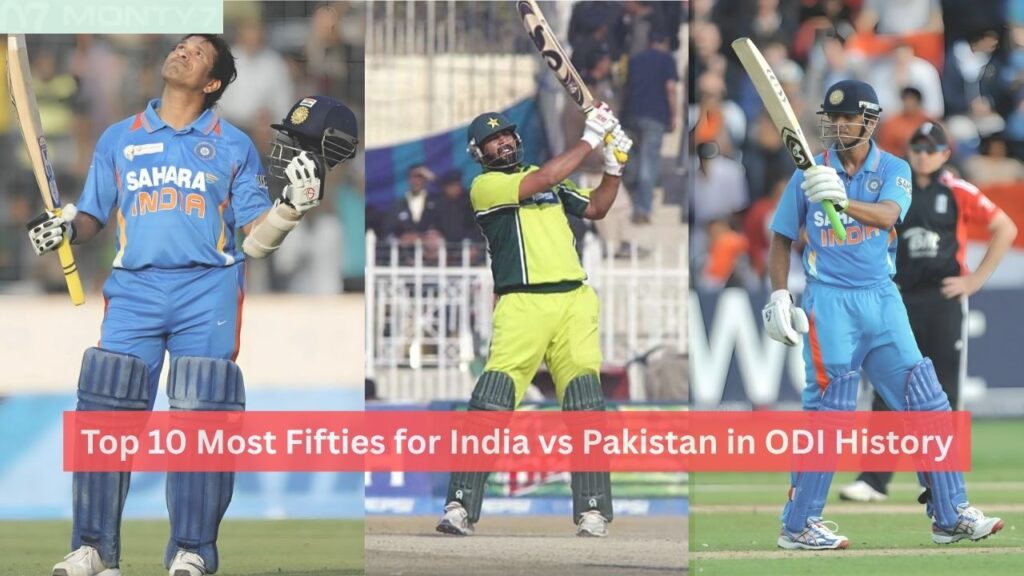 Most Fifties for India vs Pakistan in ODI History