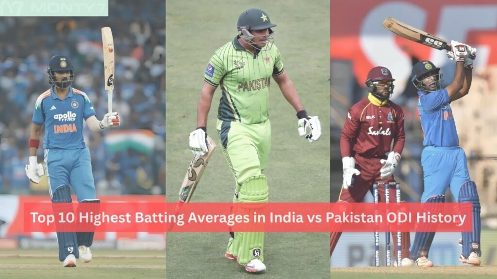 Highest Batting Averages in India vs Pakistan ODI History